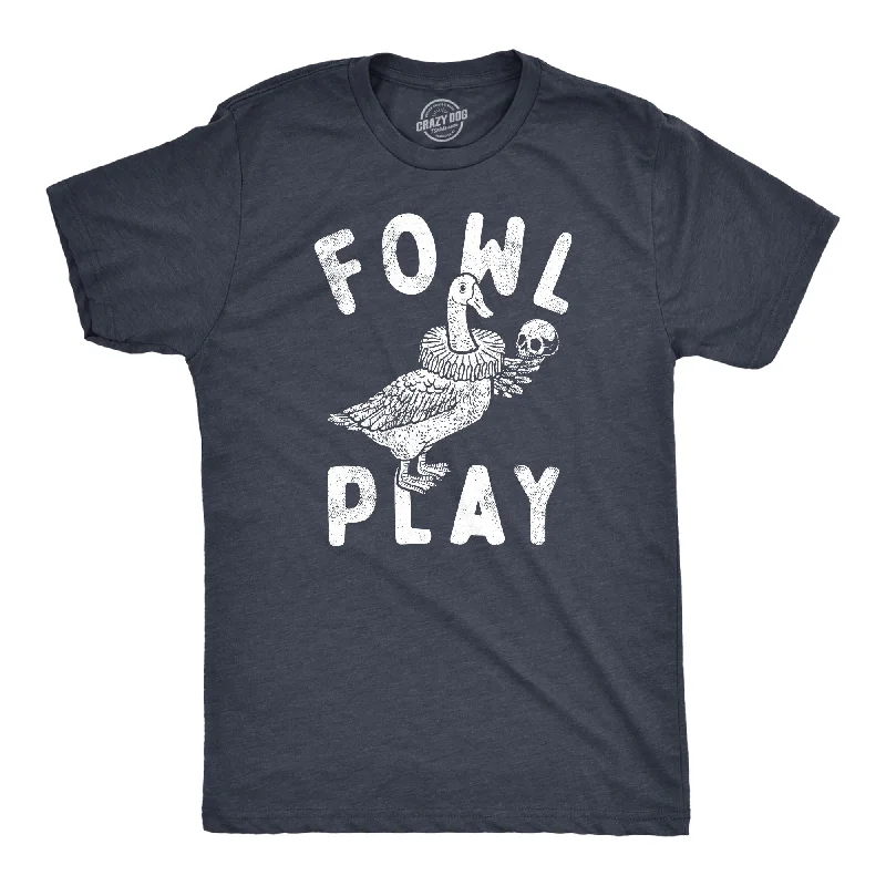 men's sportswear shirts-Fowl Play Men's T Shirt