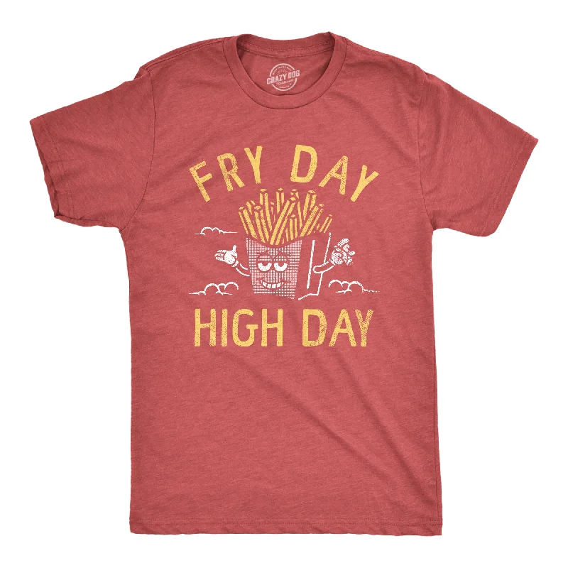 men's short-sleeve business shirts-Fry Day High Day Men's T Shirt