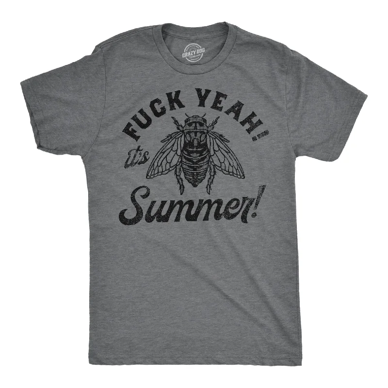 men's performance polo shirts-Fuck Yeah Its Summer Men's T Shirt