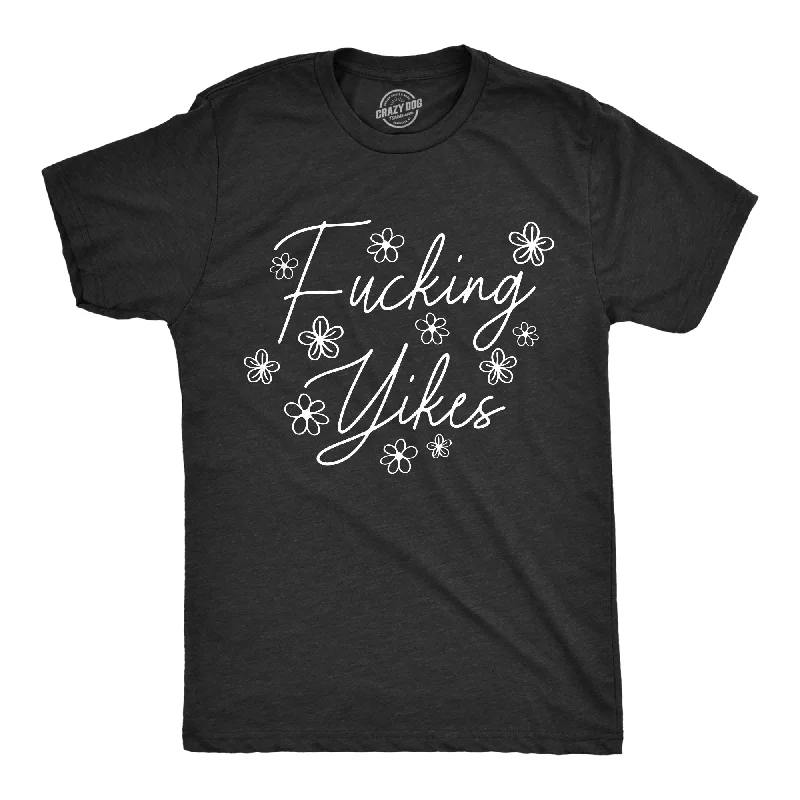 men's bright colored shirts-Fucking Yikes Men's T Shirt