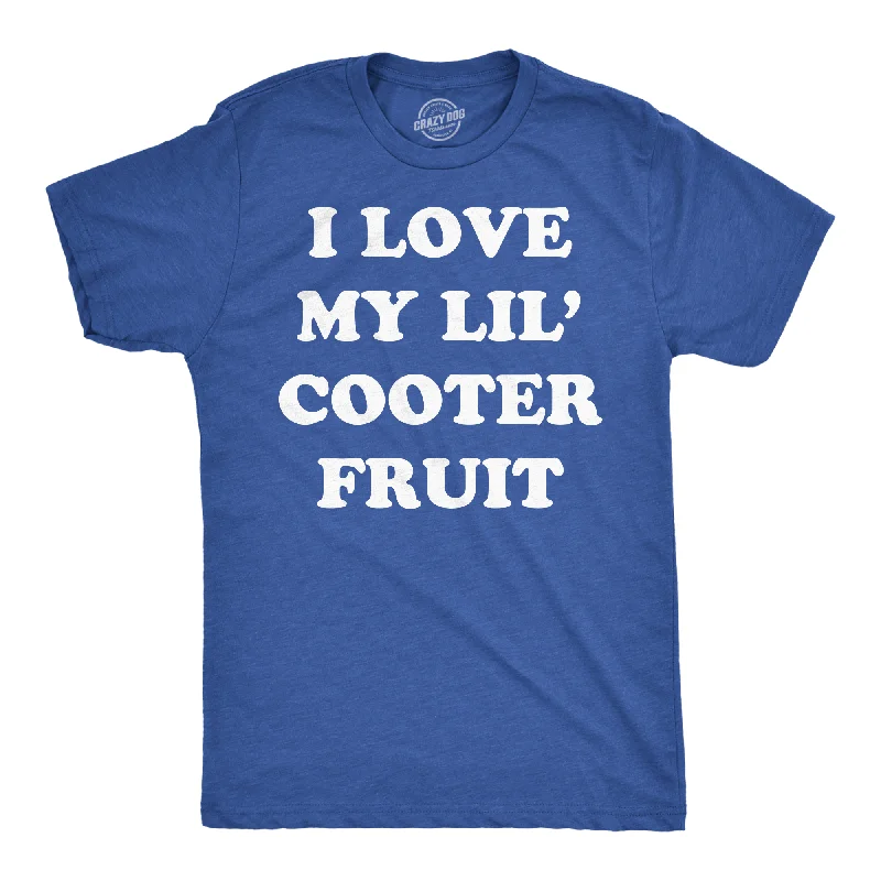 men's shirts with unique buttons-I Love My Little Cooter Fruit Men's T Shirt