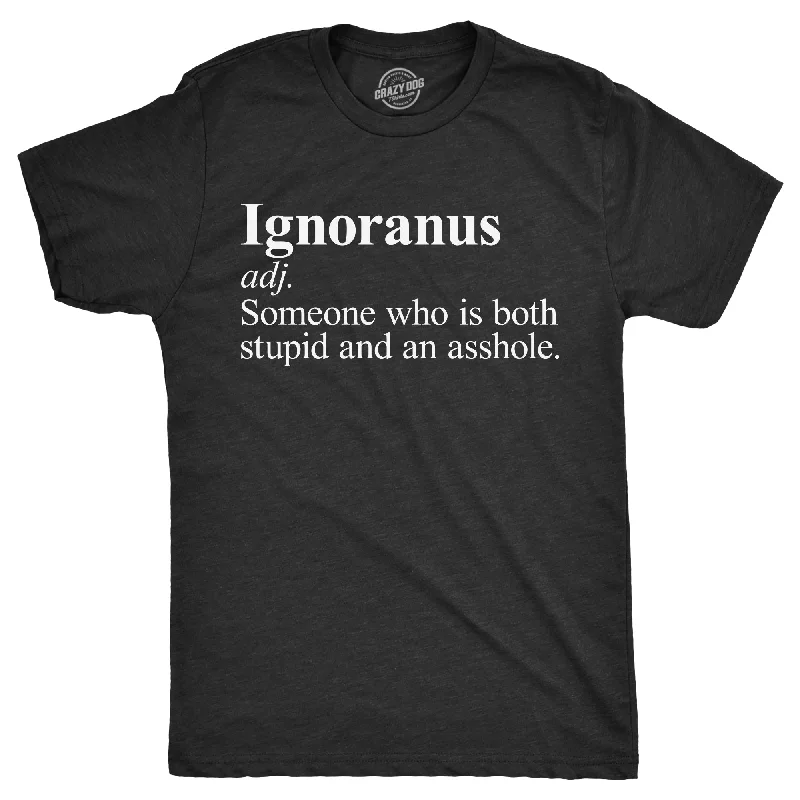 trendy plaid shirts for men-Ignoranus Definition Men's T Shirt