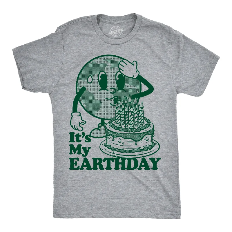 men's business-casual shirts-Its My Earth Day Men's T Shirt