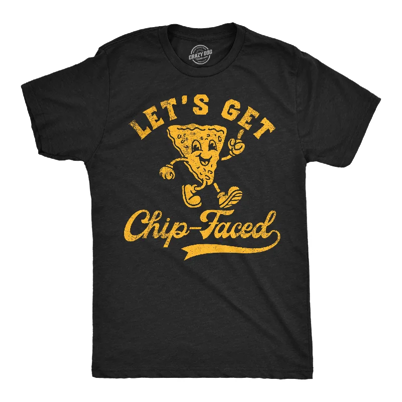 men's athletic fit shirts-Lets Get Chip Faced Men's T Shirt