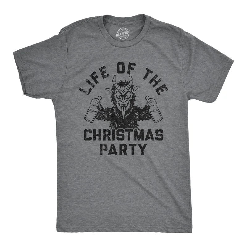 men's linen shirts-Life Of The Christmas Party Men's T Shirt