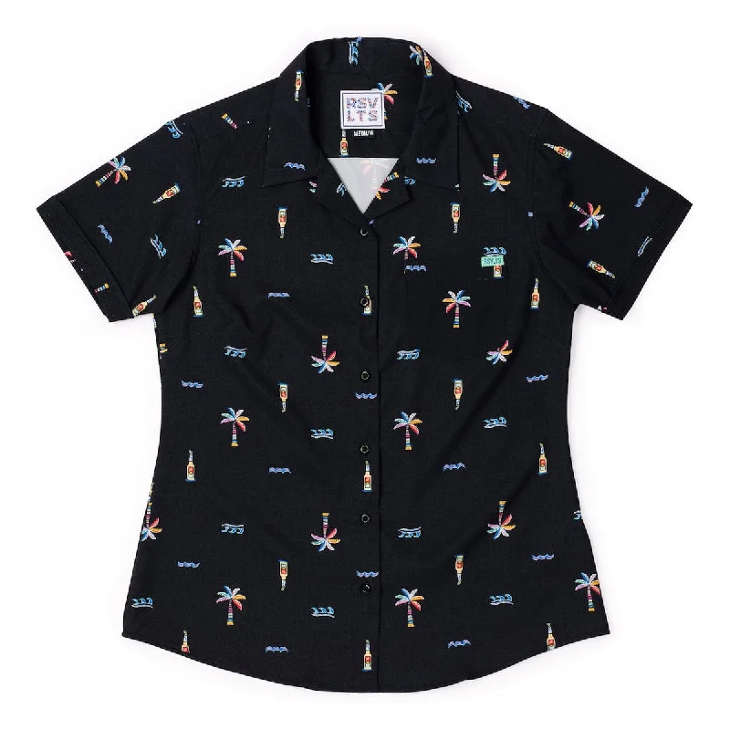 men's printed shirts-Cabana Nights – Women's KUNUFLEX Short Sleeve Shirt