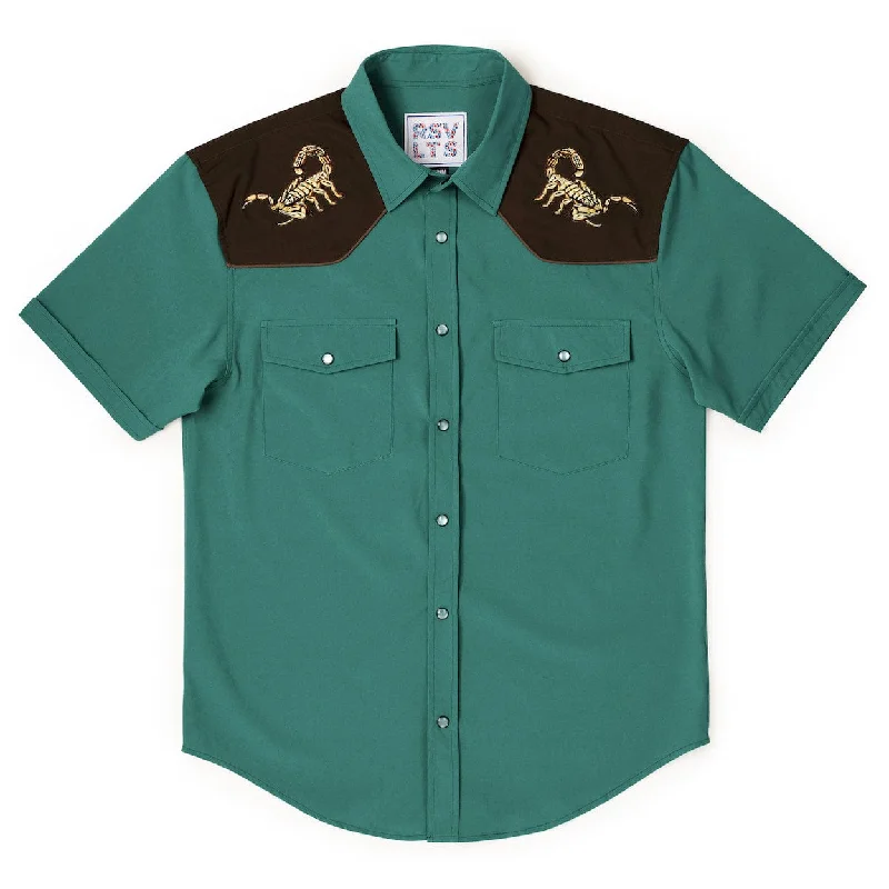 men's short-sleeve shirts for summer-Desert King – Roper Short Sleeve Shirt