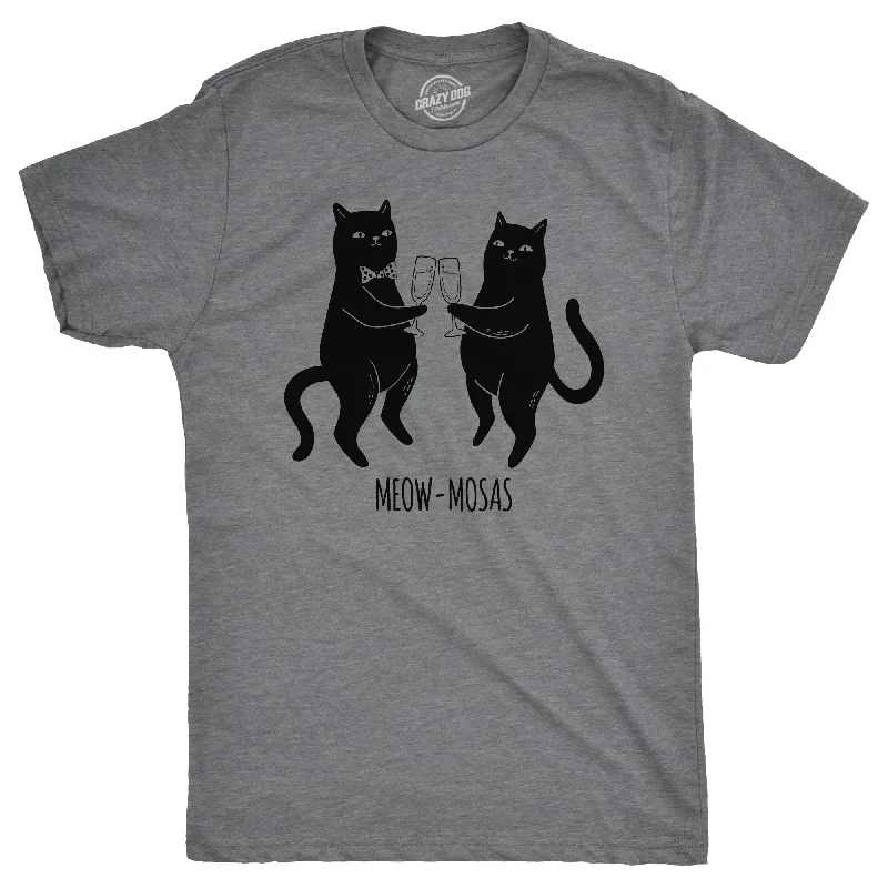 men's cotton casual shirts-Meow Mosas Men's T Shirt