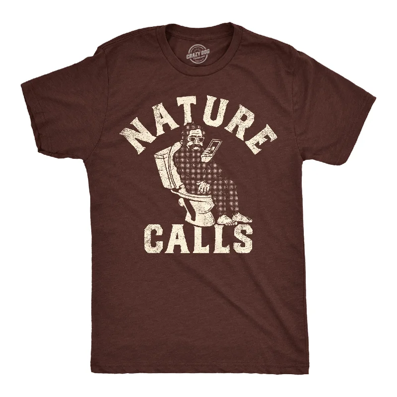 men's shirts for holiday outfits-Nature Calls Men's T Shirt