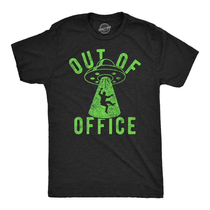 men's printed dress shirts-Out Of Office UFO Men's T Shirt