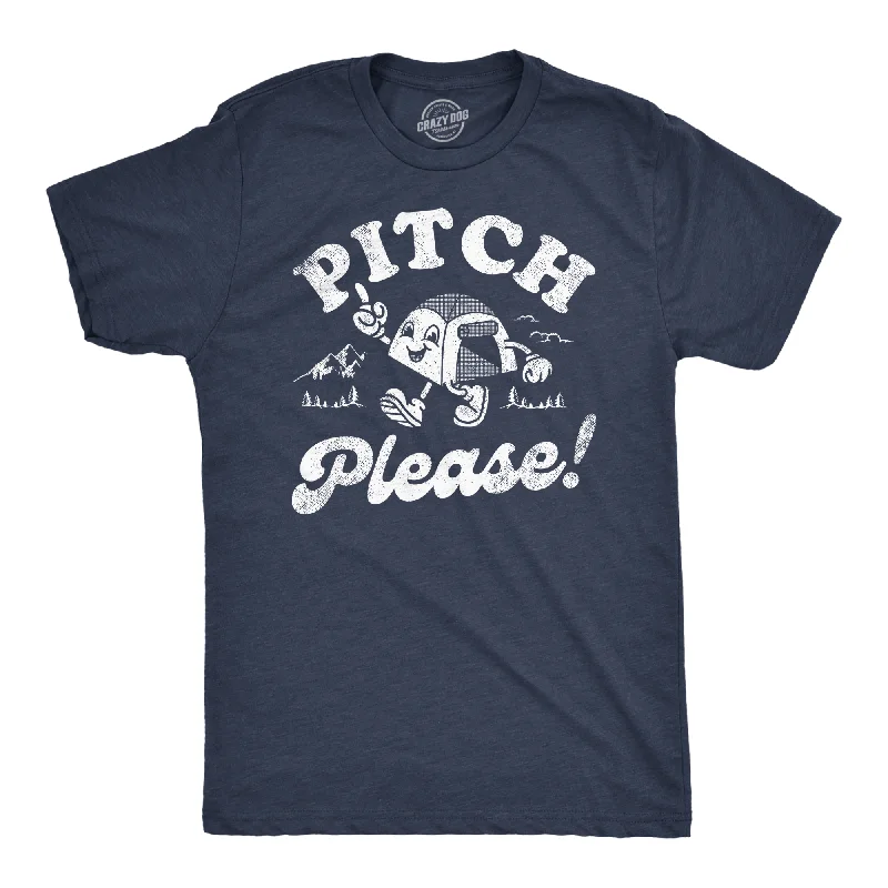 lightweight men's shirts-Pitch Please Men's T Shirt