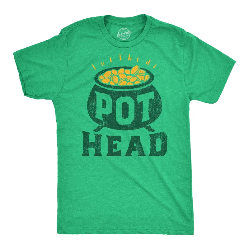 men's shirts for a smart-casual look-Pot Head St Pats Men's T Shirt