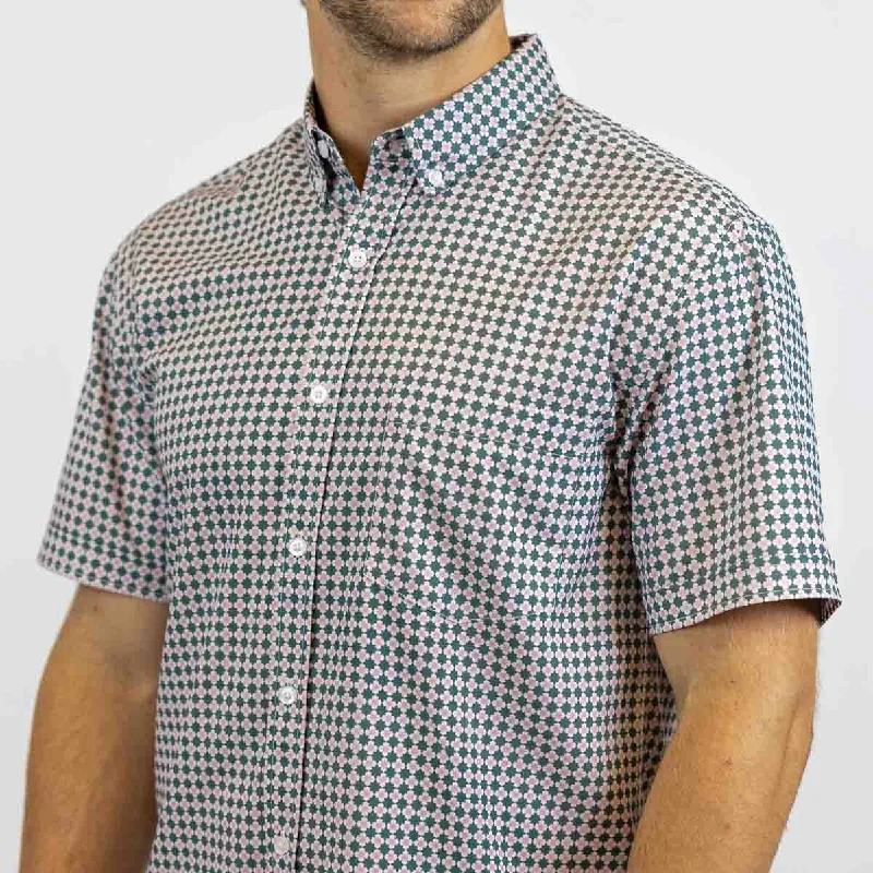 luxury men's shirts-Quantum Quilt – KUNUFLEX Short Sleeve Shirt