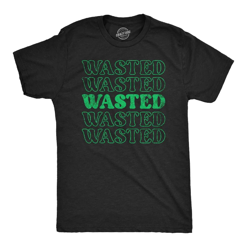 stylish men's shirts for work-Retro Wasted Men's T Shirt