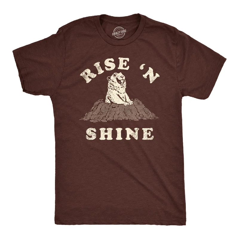 men's classic formal shirts-Rise N Shine Men's T Shirt