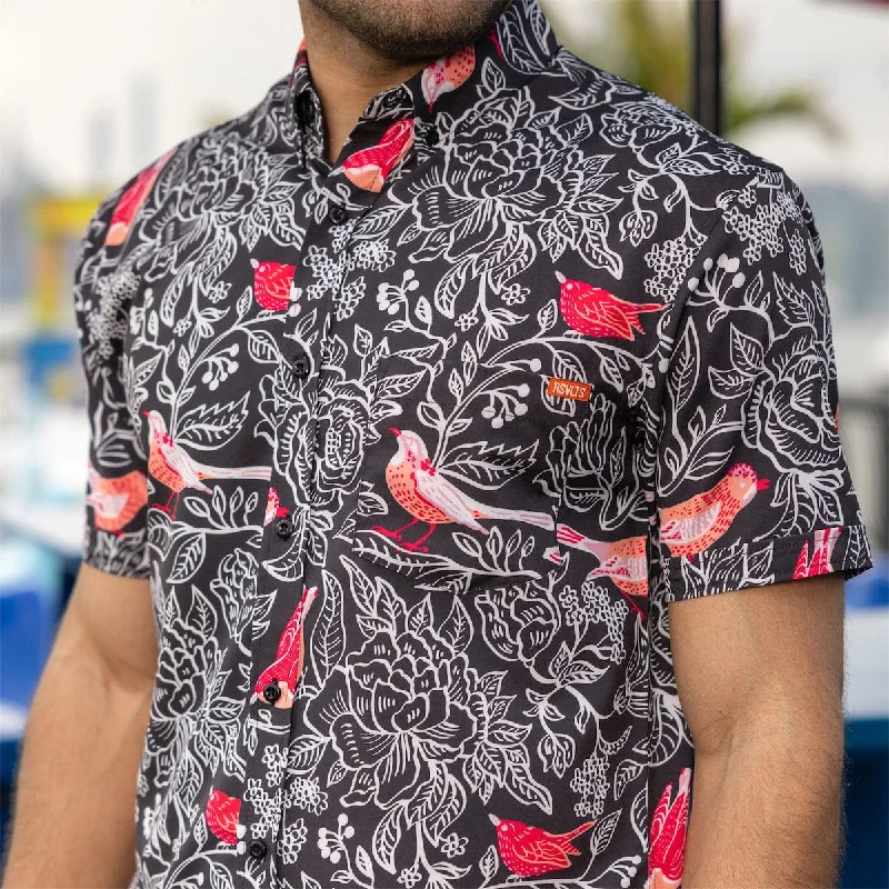 men's shirts for fashionistas-Robins and Roses – KUNUFLEX Short Sleeve Shirt