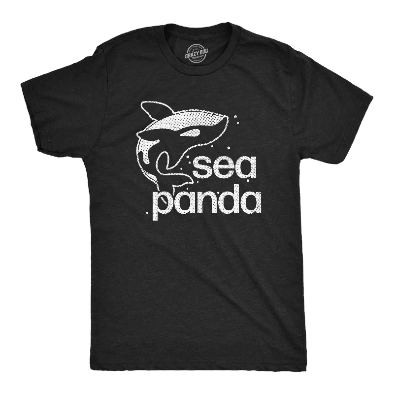 men's slim fit shirts-Sea Panda Men's T Shirt