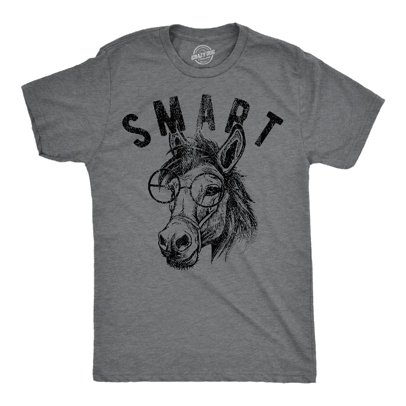 men's casual summer shirts-Smart Ass Men's T Shirt