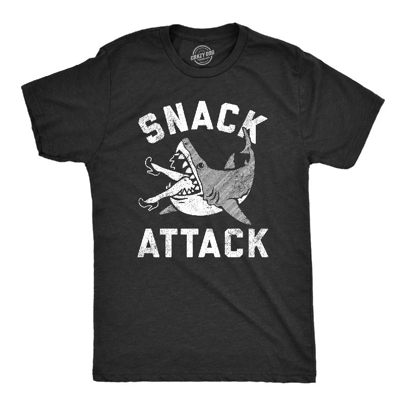 men's flannel button-up shirts-Snack Attack Men's T Shirt