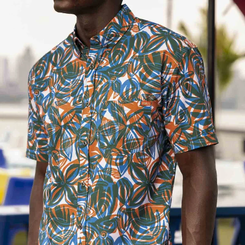 men's vintage shirts-Tapa the World – KUNUFLEX Short Sleeve Shirt