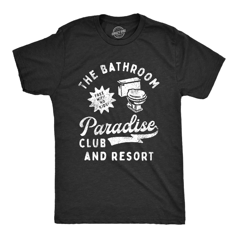 men's tailored business shirts-The Bathroom Paradise Club And Resort Men's T Shirt