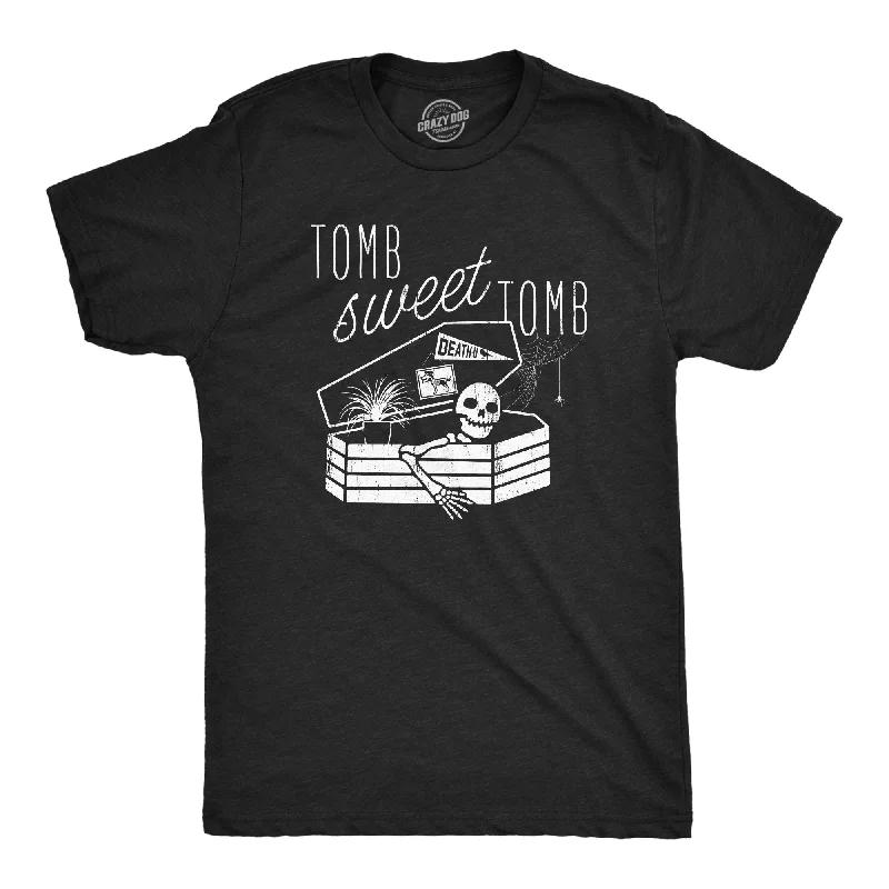 men's printed casual shirts-Tomb Sweet Tomb Men's T Shirt