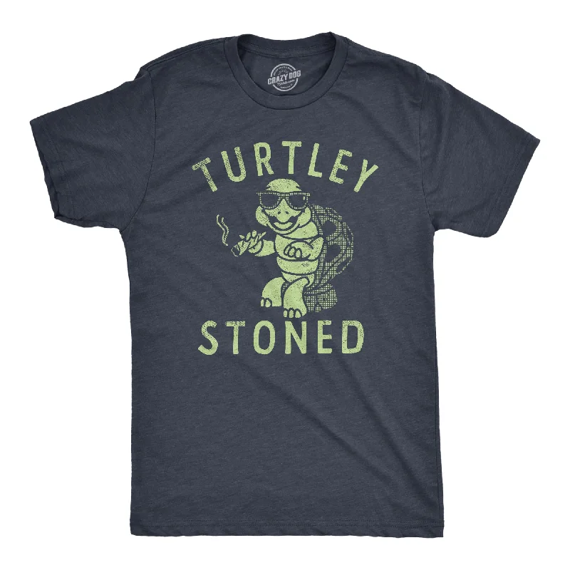 men's sports shirts for casual events-Turtley Stoned Men's T Shirt