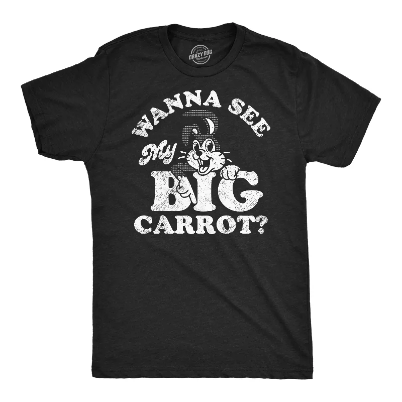 men's holiday-themed shirts-Wanna See My Big Carrot Men's T Shirt