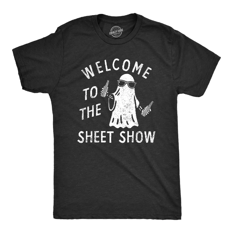 men's shirts with vintage style-Welcome To The Sheet Show Men's T Shirt