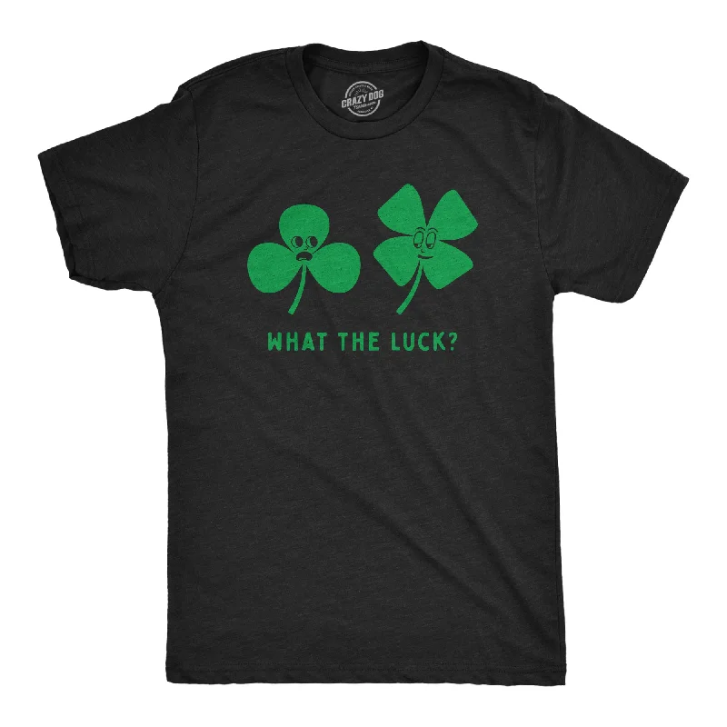 men's classic formal shirts-What The Luck Men's T Shirt