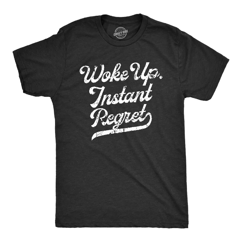 stylish men's shirts for work-Woke Up Instant Regret Men's T Shirt