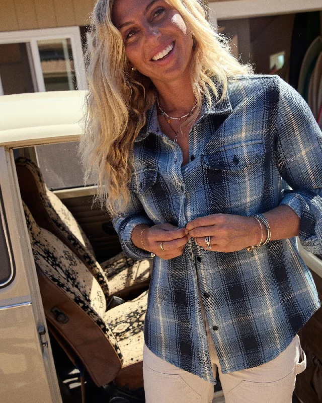 men's flannel button-up shirts-Women's Blanket Shirt