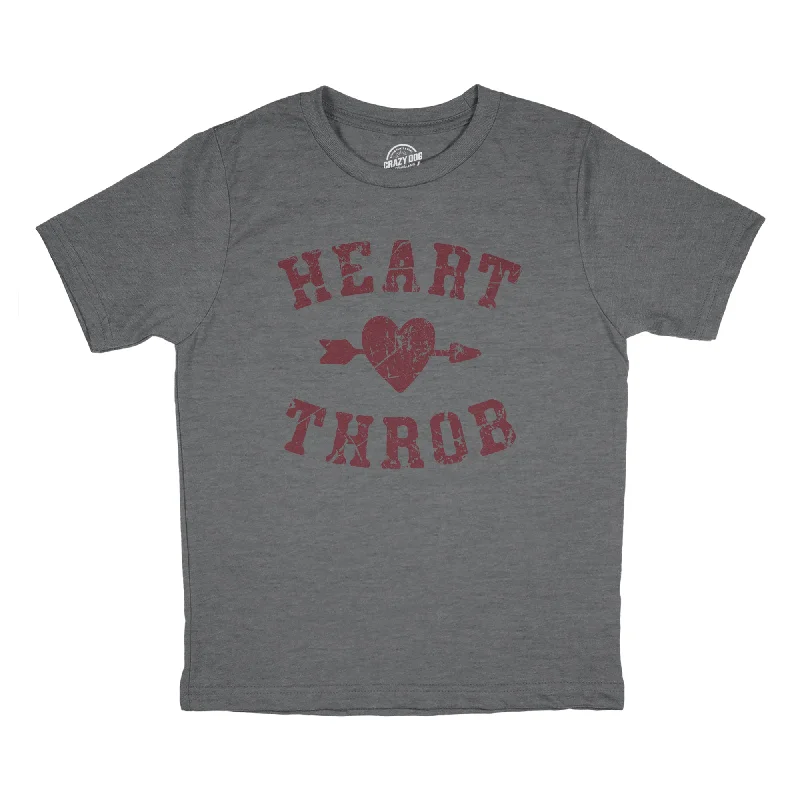 men's formal shirts-Youth Heart Throb T Shirt Cute Valentines Day T Shirts for Kids